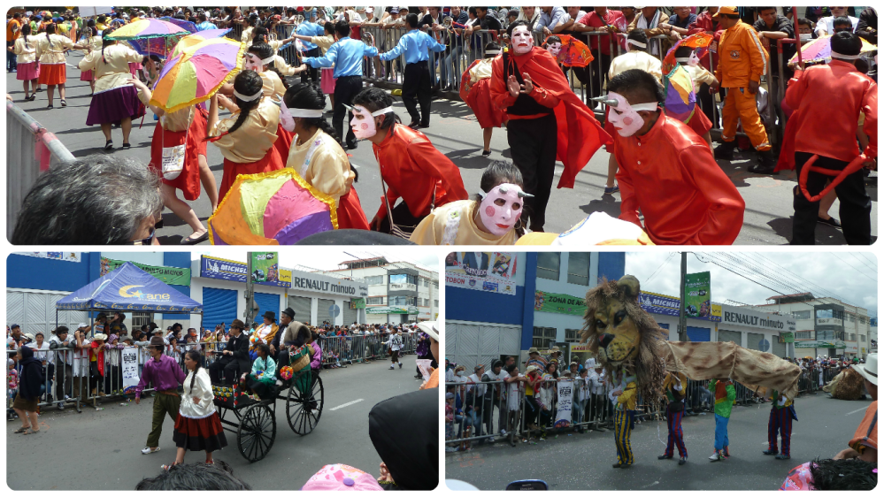 Desfile de la familia Castañeda