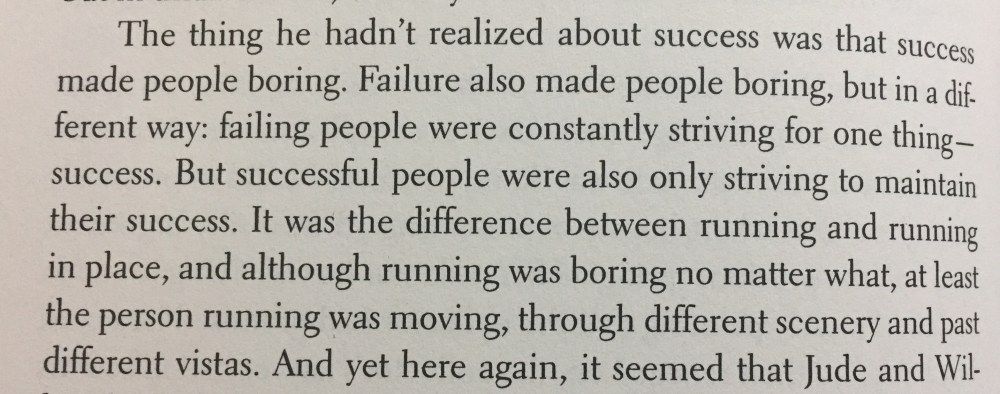Fragmento del libro A little life de Hanya Yanagihara