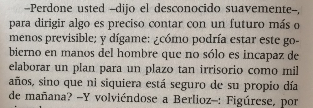 Fragmento del libro El maestro y Margarita de Mijaíl Bulgákov