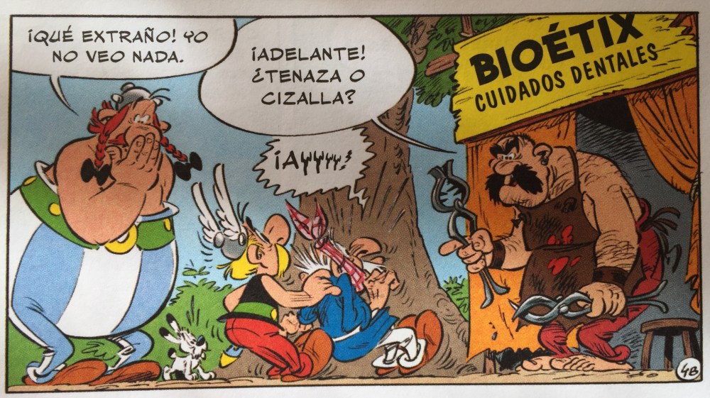 Fragmento de Astérix en Italia