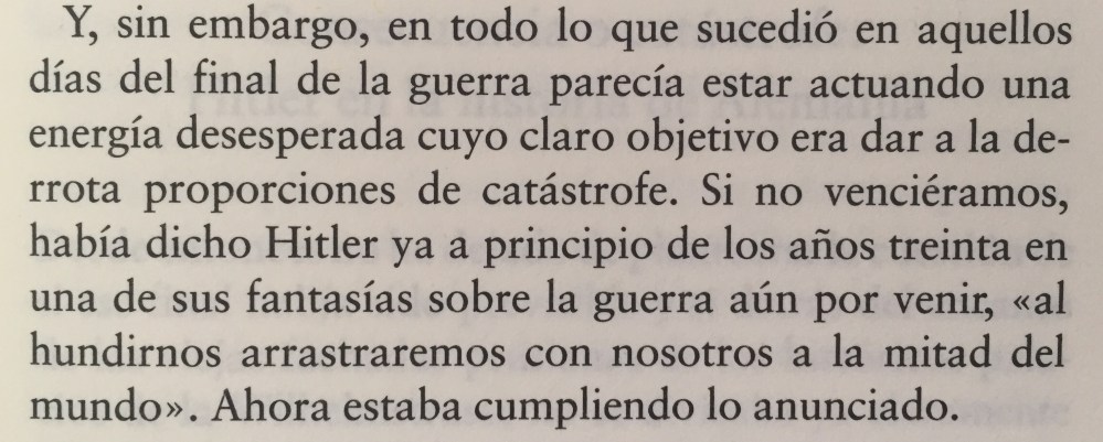 Fragmento del libro El hundimiento de Joachim Fest