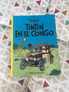Libro Tintin en El Congo de Hergé