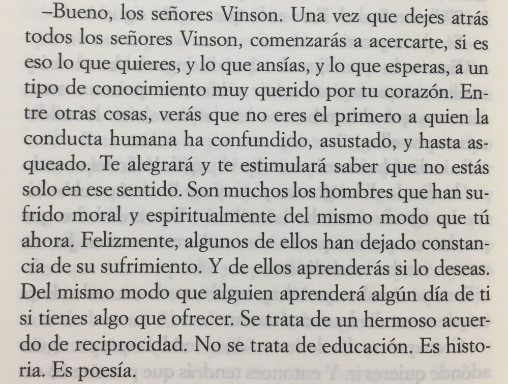 Fragmento del libro El guardián entre el centeno de J.D. Salinger