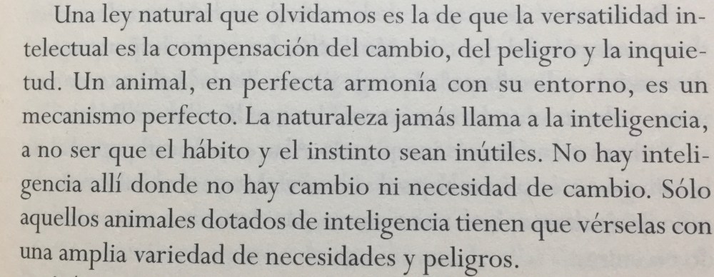 Fragmento del libro La máquina del tiempo de H.G. Wells
