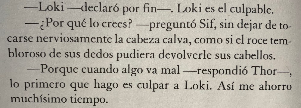 Fragmento del libro Mitos nórdicos de Neil Gaiman