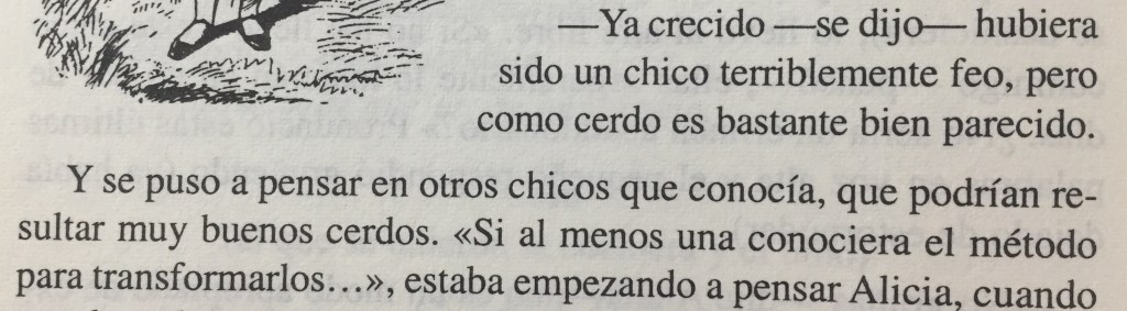 Fragmento del libro Alicia en el país de las maravillas de Lewis Carroll